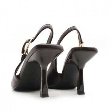 zapatos marrones mujer tacon​