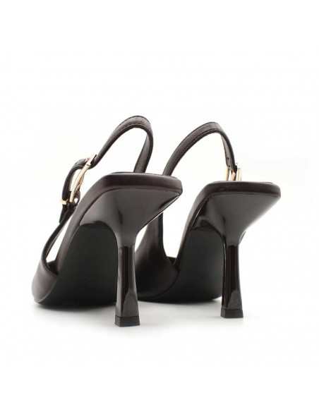 zapatos marrones mujer tacon​