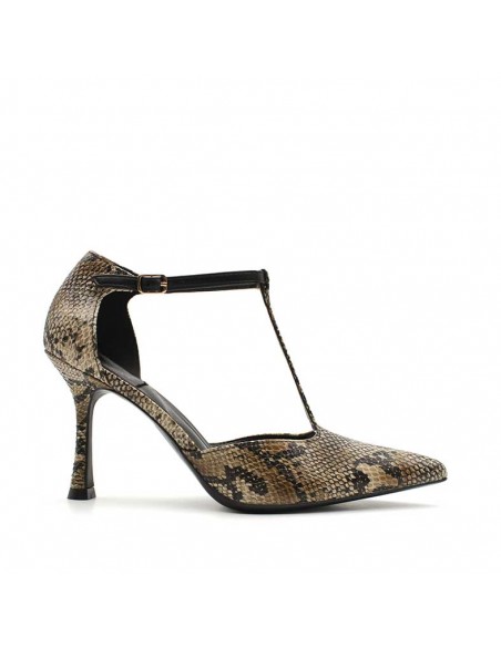 zapatos tacon serpiente​