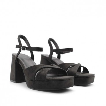sandalias negras fiesta​