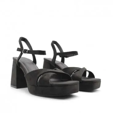 sandalias negras fiesta​