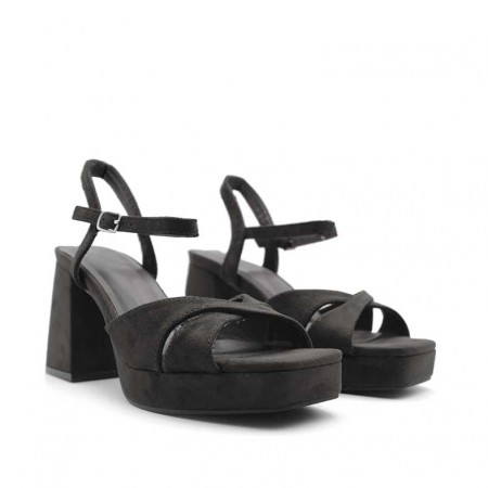 sandalias negras fiesta​