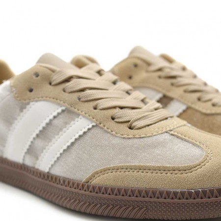 zapatillas mujer beige terciopelo