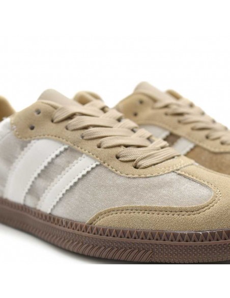 zapatillas mujer beige terciopelo