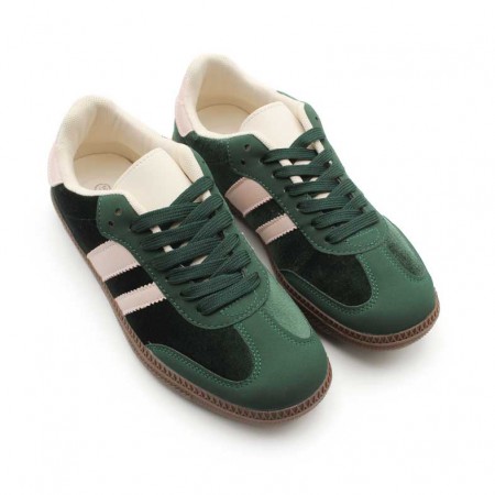 Zapatillas terciopelo verde