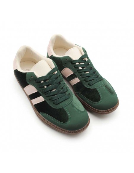 Zapatillas terciopelo verde