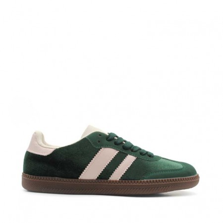 Zapatilla terciopelo verde