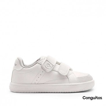zapatillas conguitos blancas​