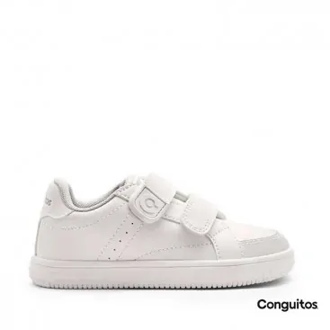 zapatillas conguitos blancas​