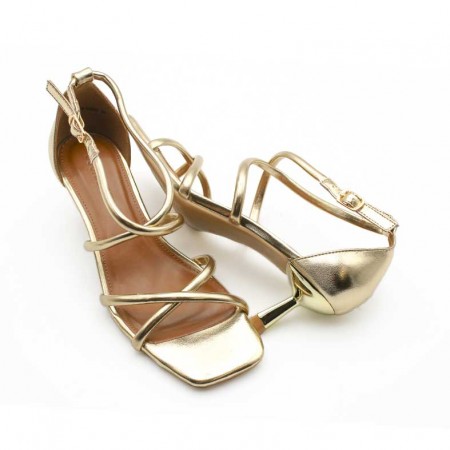 sandalias tacon bajo fiesta​