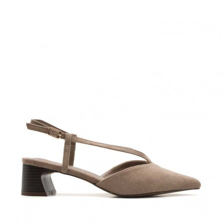 zapatos taupe mujer