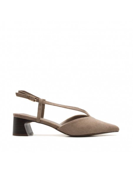zapatos taupe mujer