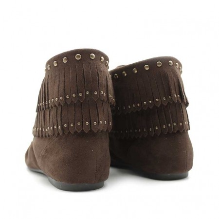 botines antelina flecos