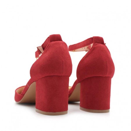 Zapatos rojos oficina mujer