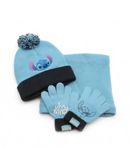 gorro bufanda y guantes stitch