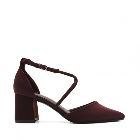 Zapatos de Tacón elegantes burdeos Perfectos para Vestir