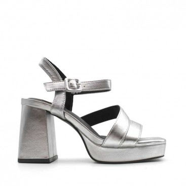 sandalias metalicas plataforma