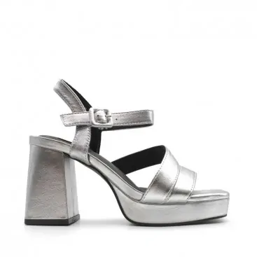 sandalias metalicas plataforma