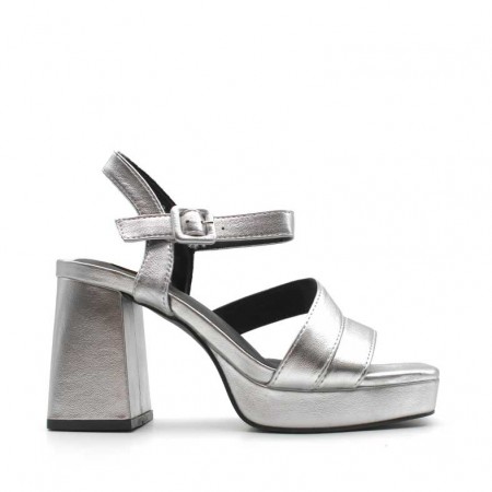 sandalias metalicas plataforma
