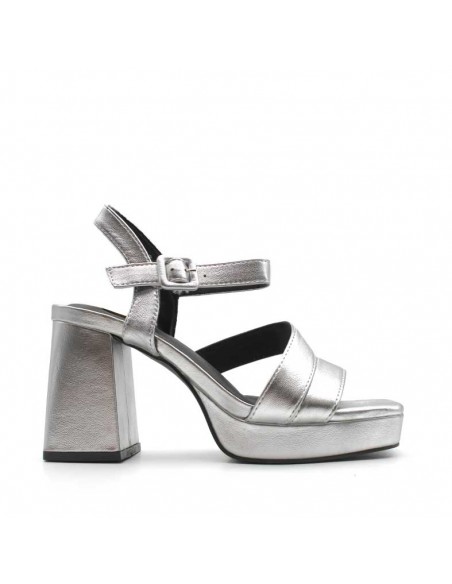 sandalias metalicas plataforma