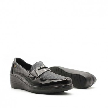 Zapatos mujer charol negro