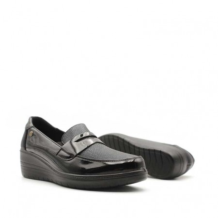 Zapatos mujer charol negro