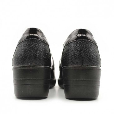 Zapatos cuña mujer negros