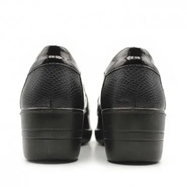 Zapatos cuña mujer negros