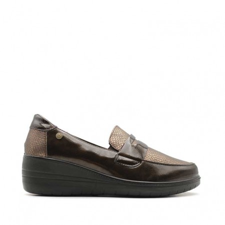Mocasines marrones mujer