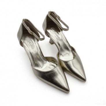 zapatos elegantes color plomo