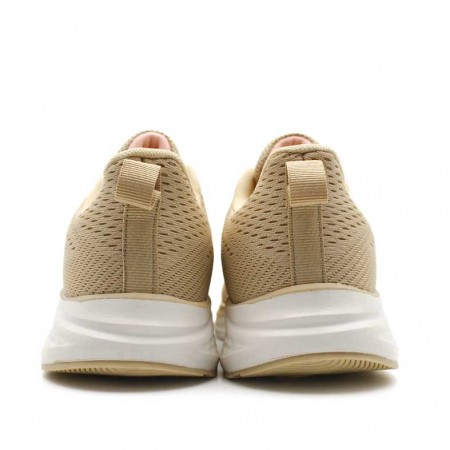 Parte trasera zapatilla beige memory foam mujer