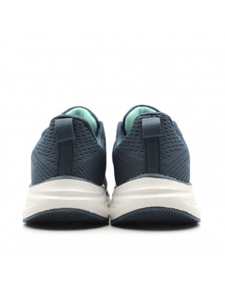 Parte trasera zapatilla azul marino memory foam mujer
