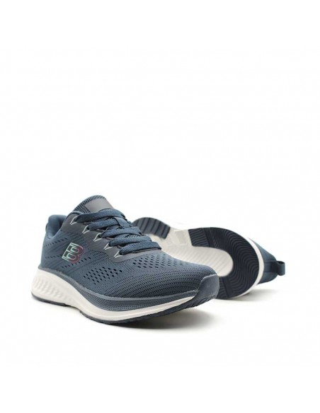 Zapatilla azul marino mujer con suela EVA y goma