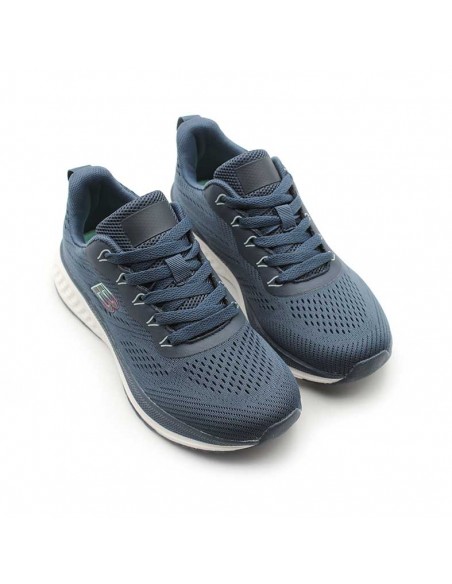 Zapatilla deportiva azul marino mujer Cloud vista superior