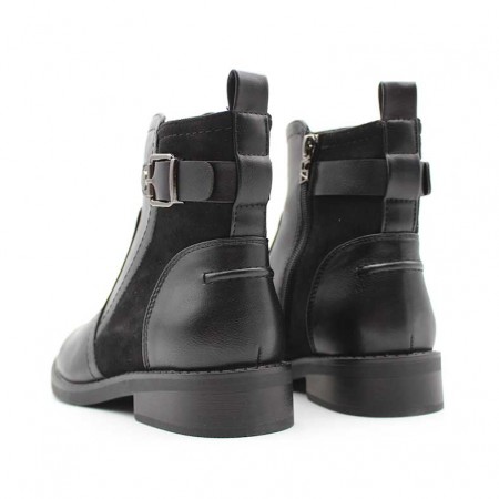 botin plano negro mujer​