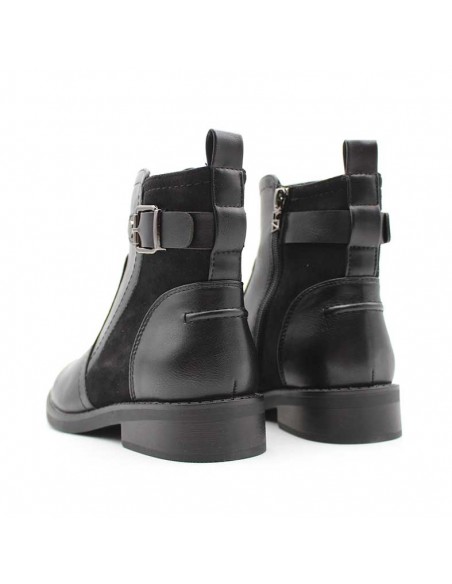 botin plano negro mujer​