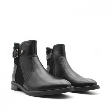 botines negros mujer planos​