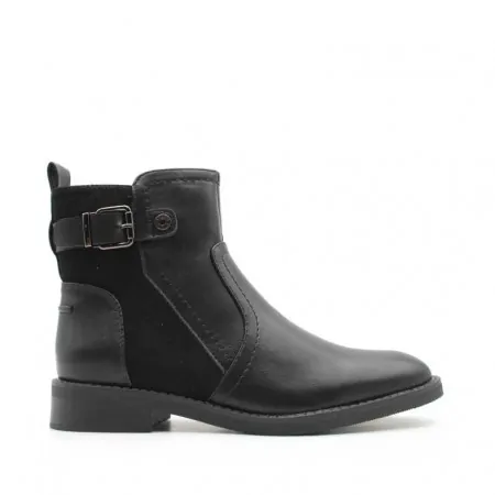 botin negro plano mujer​