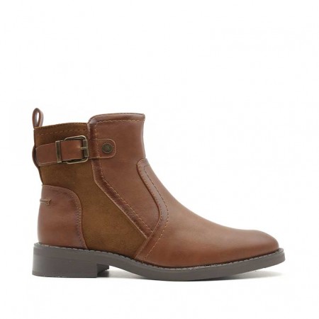 botines camel planos​