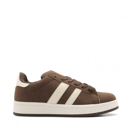 bambas clon adidas marrones mujer​
