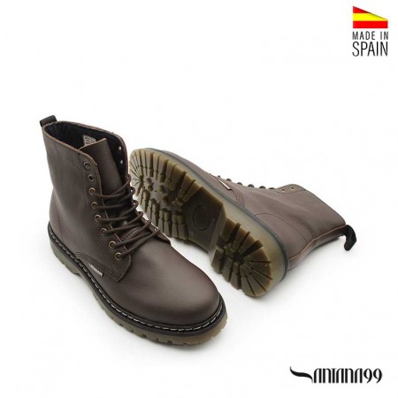 botas hombre piel marron​