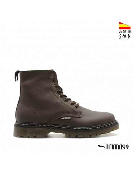 Botas Militares Hombre Piel
