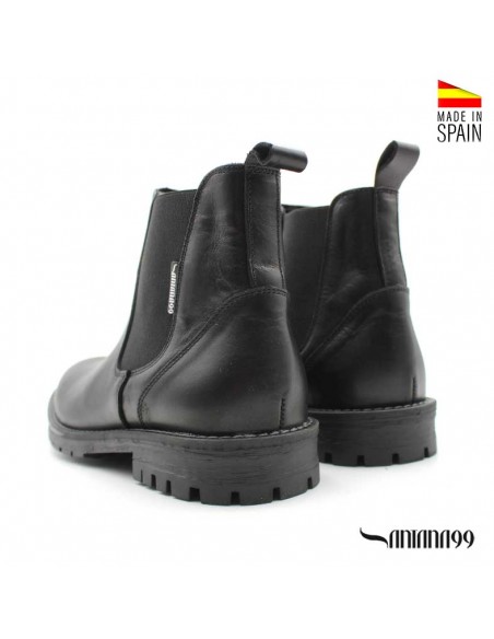Botas Chelsea Piel Negra Hombre