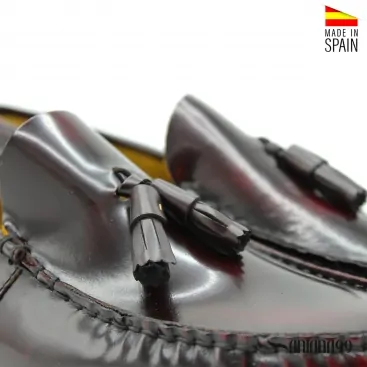 mocasines borlas hombre