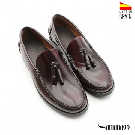 zapatos castellanos hombre burdeos​