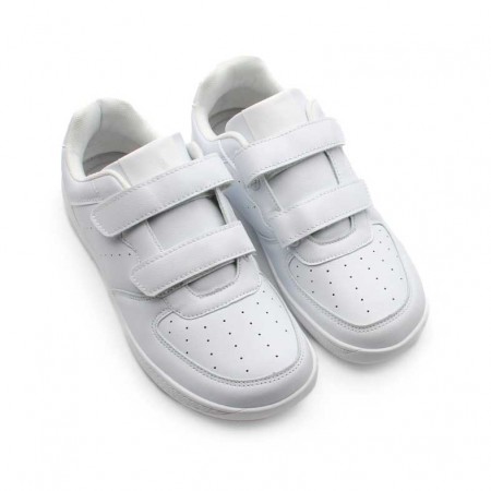 Zapatilla respetuosa blanca con puntera amplia