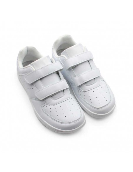 Zapatilla respetuosa blanca con puntera amplia