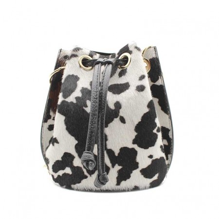 Bolso bombonera piel vaca