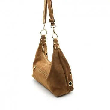 Bolso Piel Serraje Mujer Hobo
