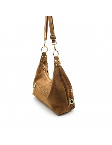 Bolso Piel Serraje Mujer Hobo